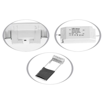 Hangende LED Badkamer plafond verlichting LADA LED/25W/230V 2700K IP44