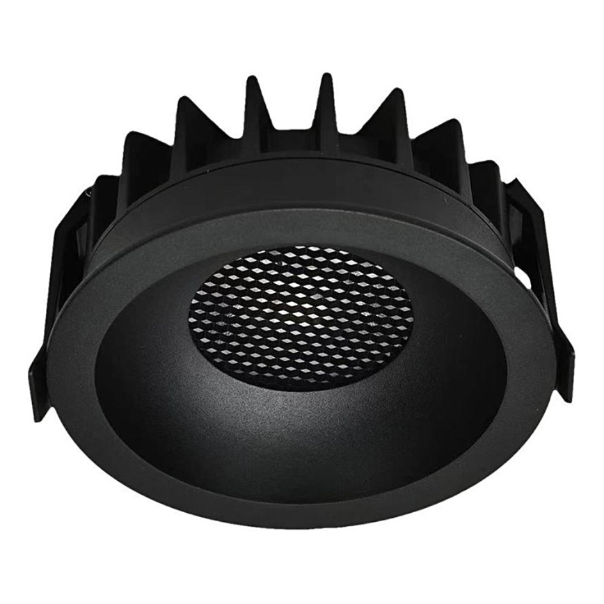 LED Hang plafondverlichting LED/12W/230V 3000/4000/6400K ø 8,6 cm zwart