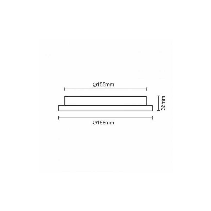 LED Hang plafondverlichting LED/12W/230V IP40
