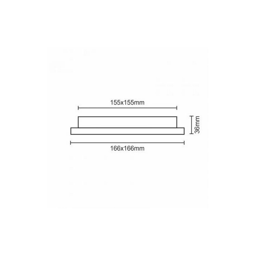 LED Hang plafondverlichting LED/12W/230V IP40