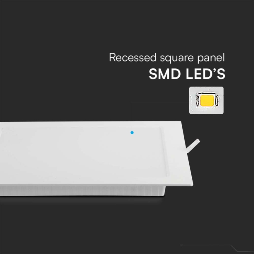 LED Hang plafondverlichting LED/18W/230V 22x22 cm 4000K wit