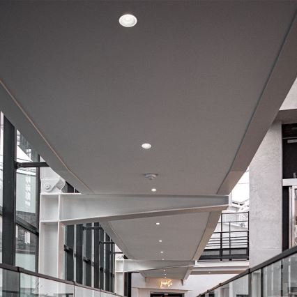 LED Hang plafondverlichting LED/18W/230V 3000/4000/6400K diameter 10,6 cm wit