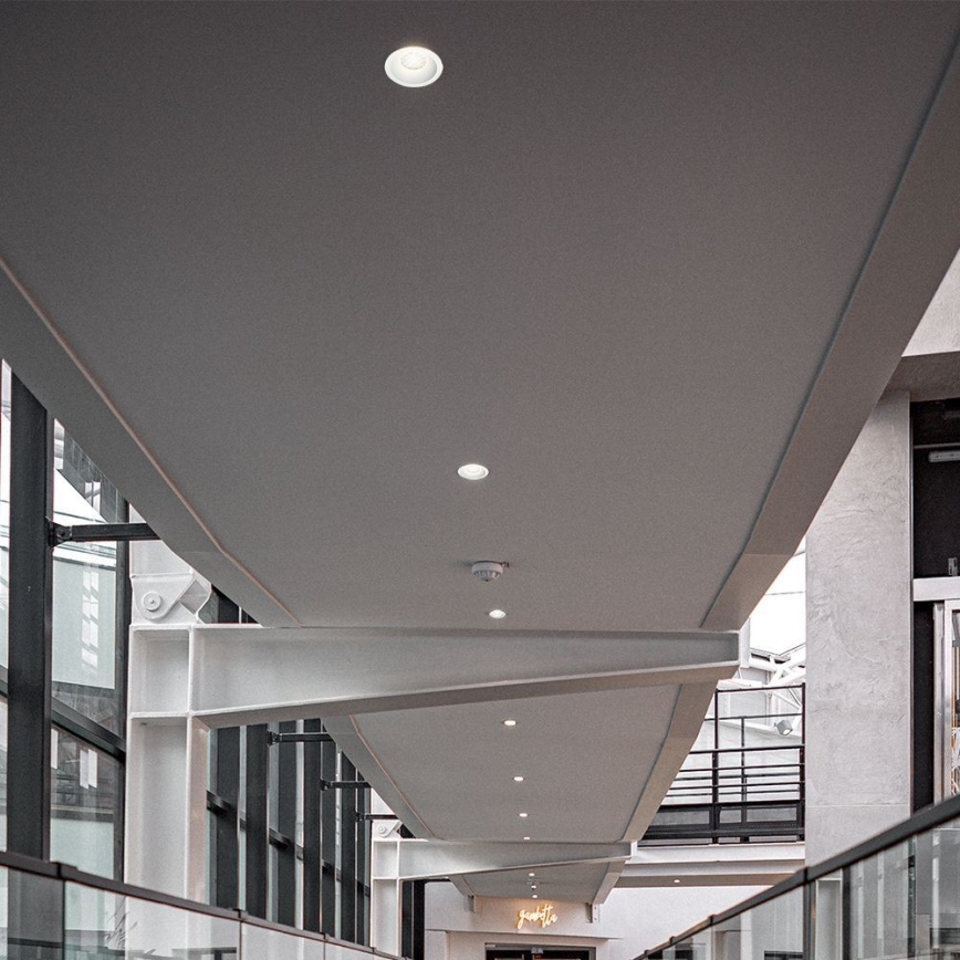LED Hang plafondverlichting LED/18W/230V 3000/4000/6400K diameter 10,6 cm wit