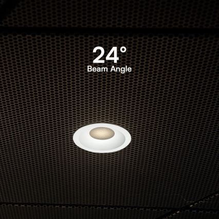 LED Hang plafondverlichting LED/18W/230V 3000/4000/6400K diameter 10,6 cm wit