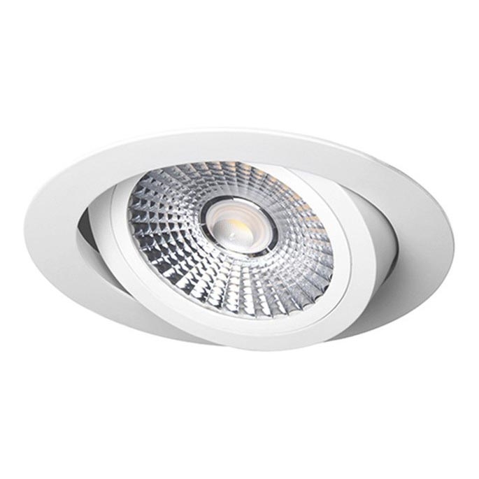LED Hang plafondverlichting LED/18W/230V 3000K diameter 11,5 cm wit