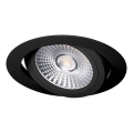 LED Hang plafondverlichting LED/18W/230V 3000K diameter 11,5 cm zwart