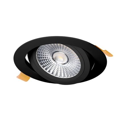 LED Hang plafondverlichting LED/18W/230V 3000K diameter 11,5 cm zwart