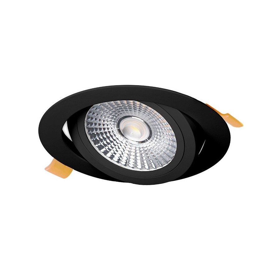 LED Hang plafondverlichting LED/18W/230V 3000K diameter 11,5 cm zwart