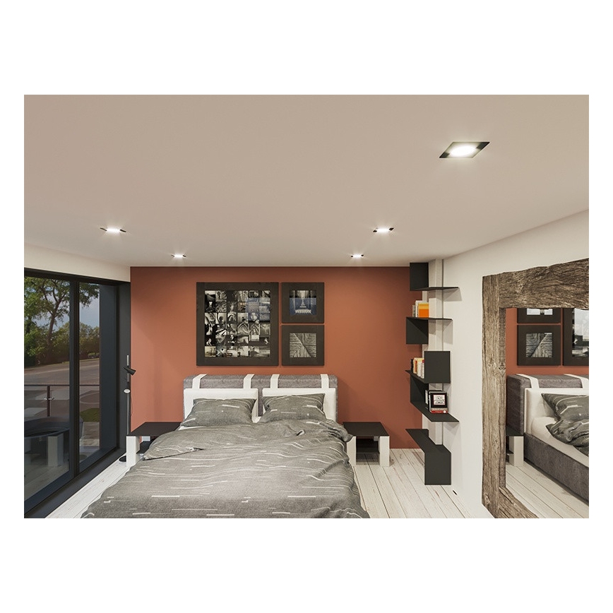 LED Hang plafondverlichting LED/18W/230V 4000K 11,5x11,5 cm wit