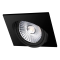 LED Hang plafondverlichting LED/18W/230V 4000K 11,5x11,5 cm zwart