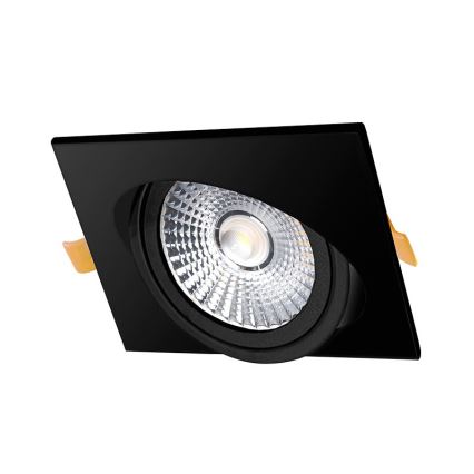 LED Hang plafondverlichting LED/18W/230V 4000K 11,5x11,5 cm zwart