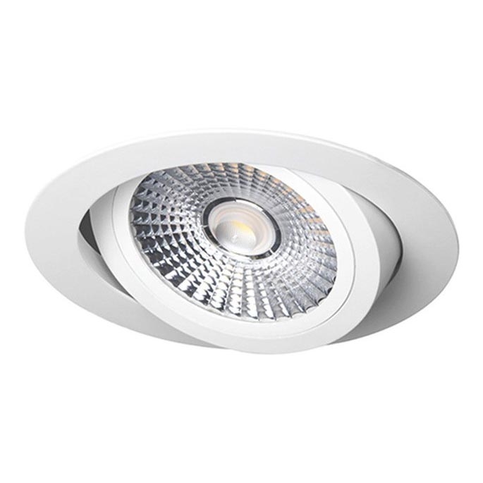 LED Hang plafondverlichting LED/18W/230V 4000K diameter 11,5 cm wit