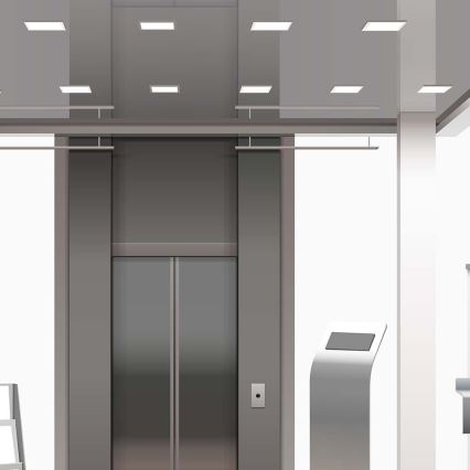 LED Hang plafondverlichting LED/24W/230V 29,5x29,5 cm 6500K wit