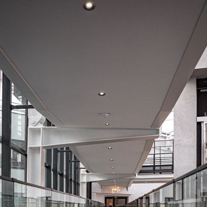 LED Hang plafondverlichting LED/24W/230V 3000/4000/6400K ø 13,5 cm zwart