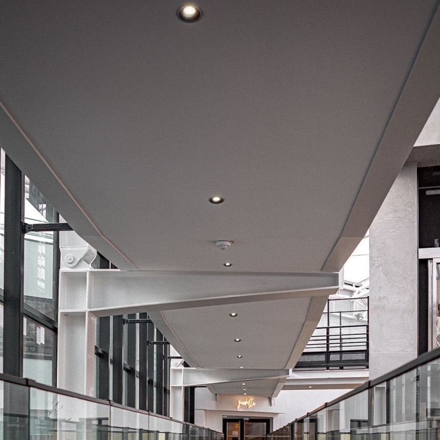 LED Hang plafondverlichting LED/24W/230V 3000/4000/6400K ø 13,5 cm zwart