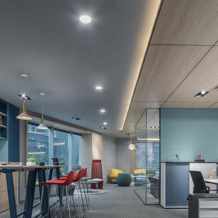 LED Hang plafondverlichting LED/24W/230V diameter 29,6 cm 6500K wit