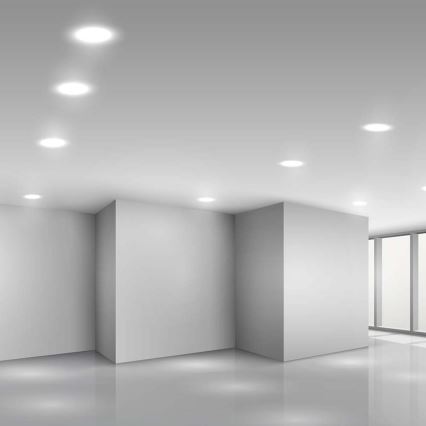 LED Hang plafondverlichting LED/6W/230V diameter 12 cm 4000K wit