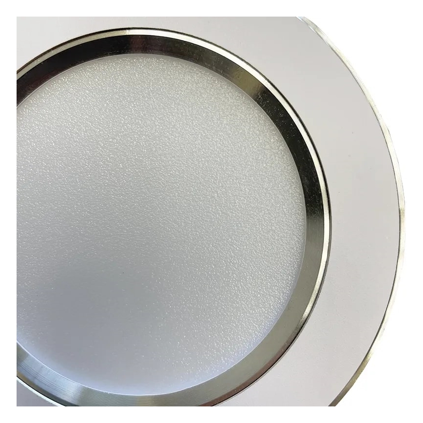 LED Hang plafondverlichting LED/7,5W/230V 4000K wit/zilver