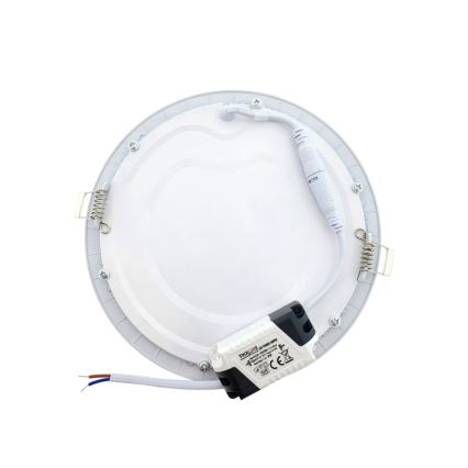 LED Hang plafondverlichting QTEC LED/12W/230V 6500K diameter 16,7 cm