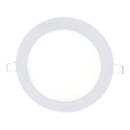 LED Hang plafondverlichting QTEC LED/15W/230V 4200K diameter 18,8 cm