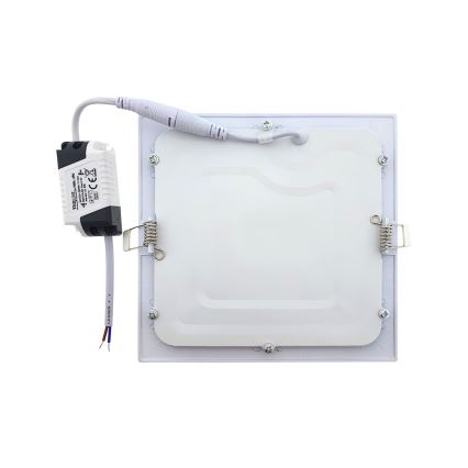 LED Hang plafondverlichting QTEC LED/9W/230V 6500K 14,6x14,6 cm