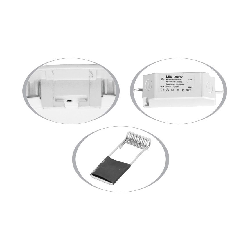 Hangende LED Badkamer plafond verlichting RAFA LED/18W/230V 2700K IP44