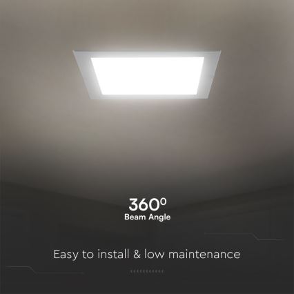 LED Hang plafondverlichting SAMSUNG CHIP LED/18W/230V 3000K 22x22 cm wit