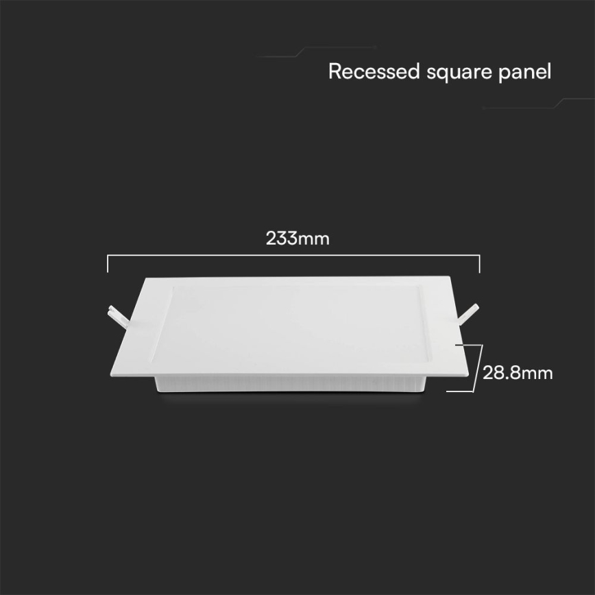 LED Hang plafondverlichting SAMSUNG CHIP LED/18W/230V 3000K 22x22 cm wit