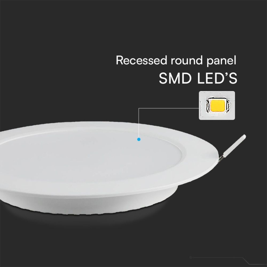 LED Hang plafondverlichting SAMSUNG CHIP LED/24W/230V 3000K diameter 29,4 cm wit