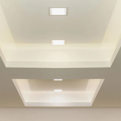 LED Hang plafondverlichting SAMSUNG CHIP LED/24W/230V 4000K 29,5x29,5 cm wit