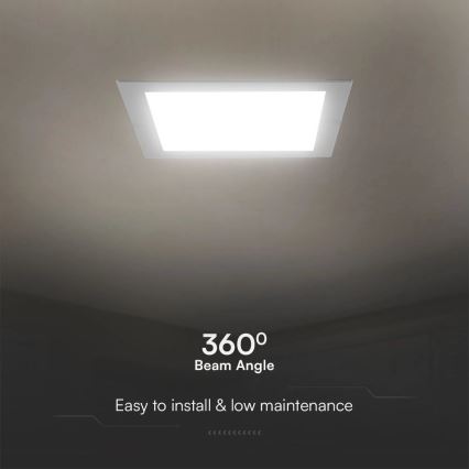 LED Hang plafondverlichting SAMSUNG CHIP LED/24W/230V 4000K 29,5x29,5 cm wit