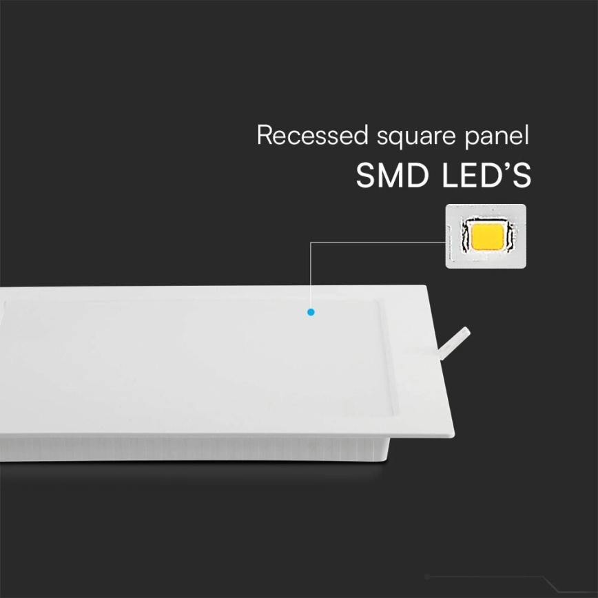 LED Hang plafondverlichting SAMSUNG CHIP LED/24W/230V 4000K 29,5x29,5 cm wit