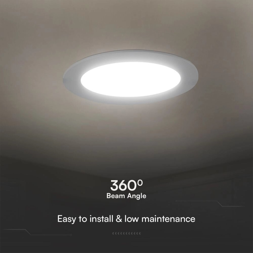 LED Hang plafondverlichting SAMSUNG CHIP LED/24W/230V 4000K diameter 29,4 cm wit