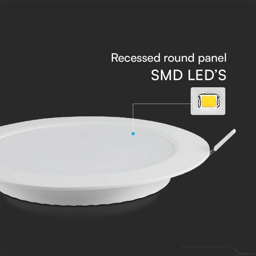 LED Hang plafondverlichting SAMSUNG CHIP LED/24W/230V 4000K diameter 29,4 cm wit