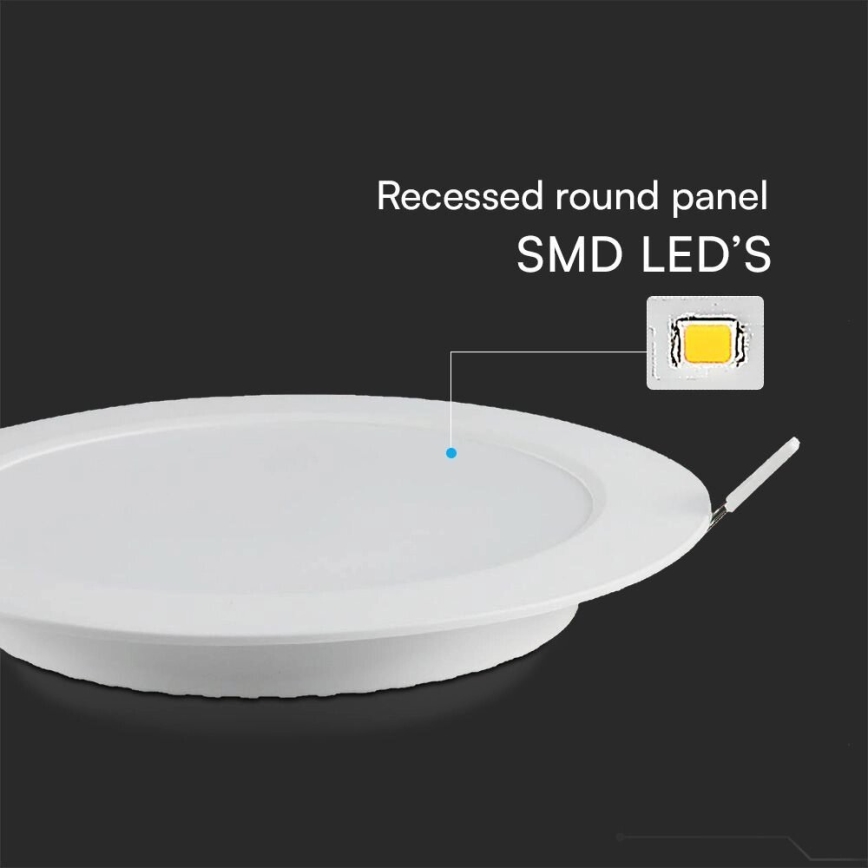 LED Hang plafondverlichting SAMSUNG CHIP LED/24W/230V 6500K diameter 29,4 cm wit