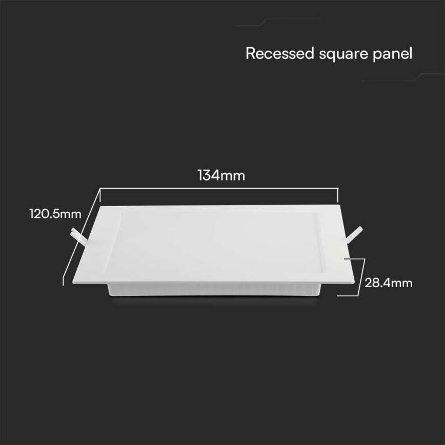 LED Hang plafondverlichting SAMSUNG CHIP LED/6W/230V 3000K 12x12 cm wit