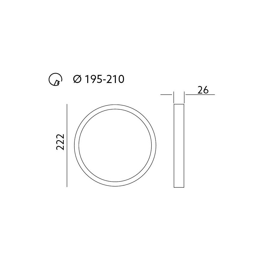 LED Hang plafondverlichting SIGARO PT LED/24W/230V 4000K IP40