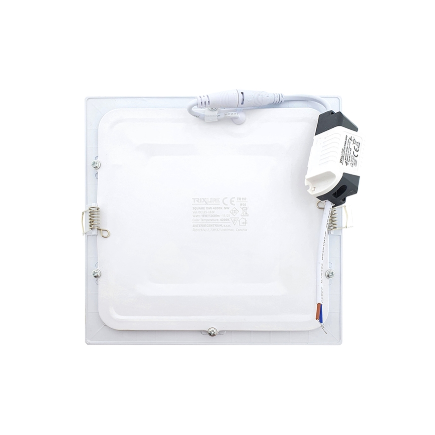 LED Hang plafondverlichting SQUARE LED/15W/230V 4200K 18,8x18,8 cm wit
