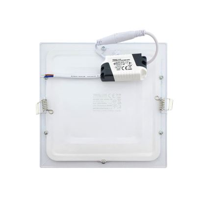 LED Hang plafondverlichting SQUARE LED/15W/230V 6500K 18,8x18,8 cm wit