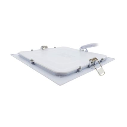 LED Hang plafondverlichting SQUARE LED/15W/230V 6500K 18,8x18,8 cm wit
