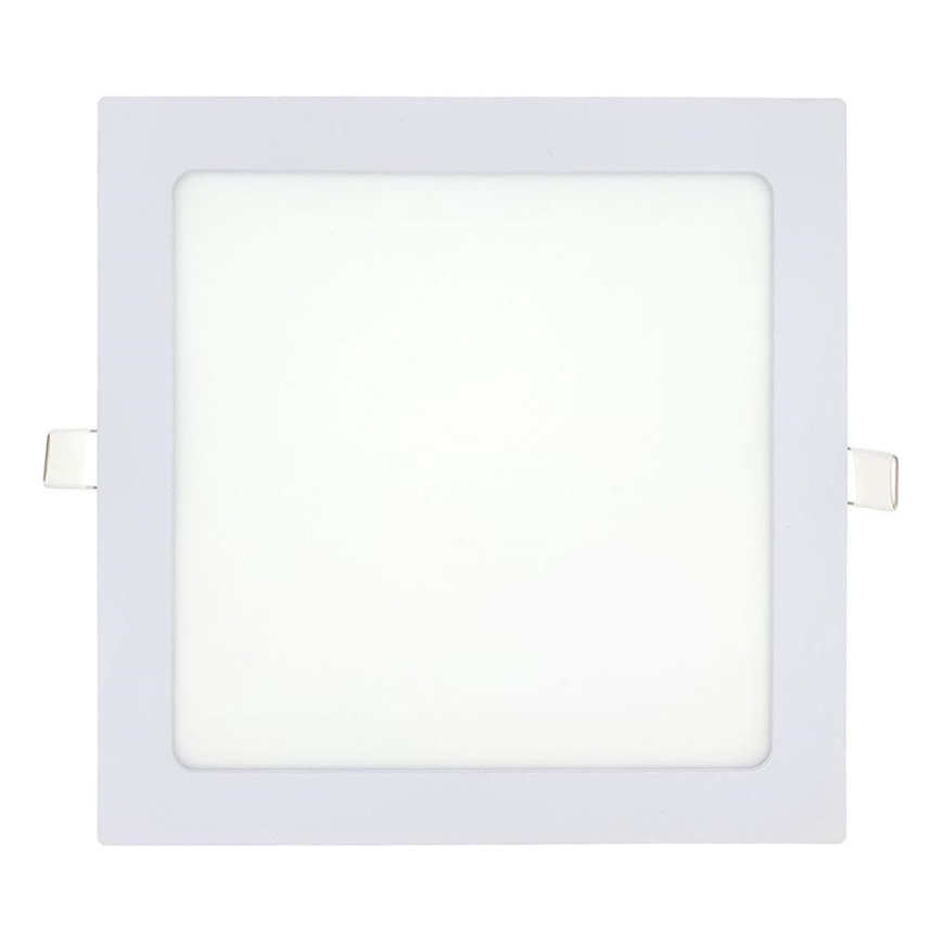 LED Hang plafondverlichting SQUARE LED/18W/230V 2700K 22x22 cm wit