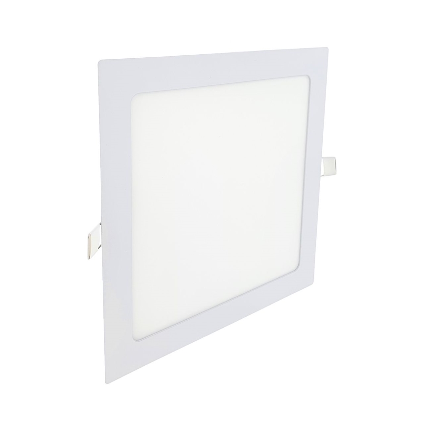 LED Hang plafondverlichting SQUARE LED/18W/230V 2700K 22x22 cm wit