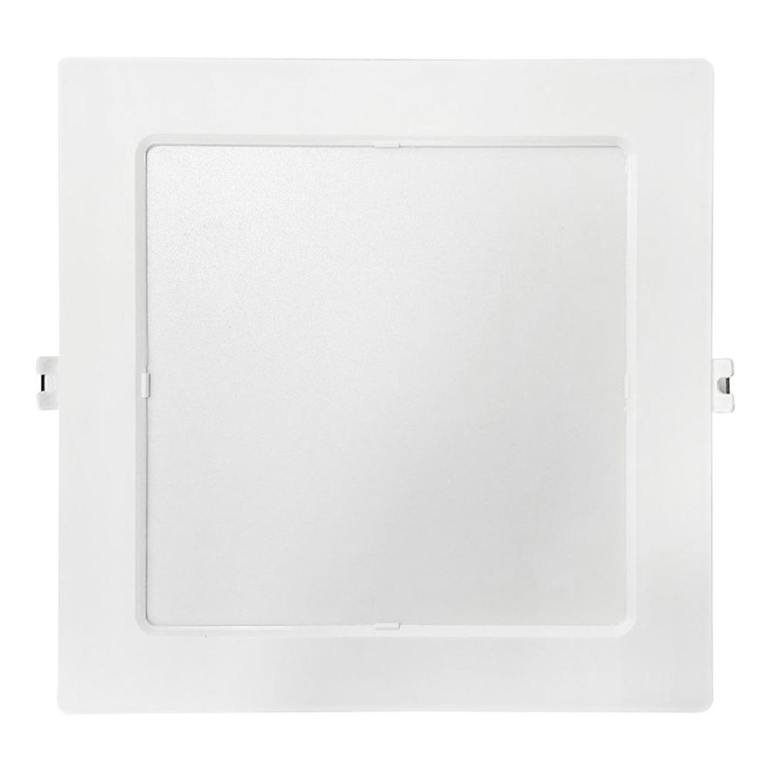 LED Hang plafondverlichting SQUARE LED/18W/230V 4000K 22x22 cm wit