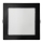 LED Hang plafondverlichting SQUARE LED/18W/230V 4000K 22x22 cm zwart