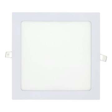 LED Hang plafondverlichting SQUARE LED/18W/230V 4200K 22x22 cm wit