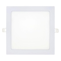 LED Hang plafondverlichting SQUARE LED/18W/230V 6500K 22x22 cm wit