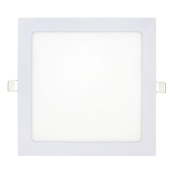 LED Hang plafondverlichting SQUARE LED/18W/230V 6500K 22x22 cm wit