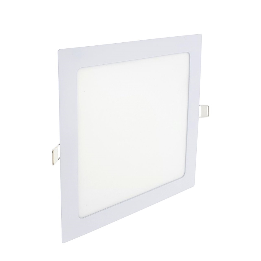 LED Hang plafondverlichting SQUARE LED/18W/230V 6500K 22x22 cm wit
