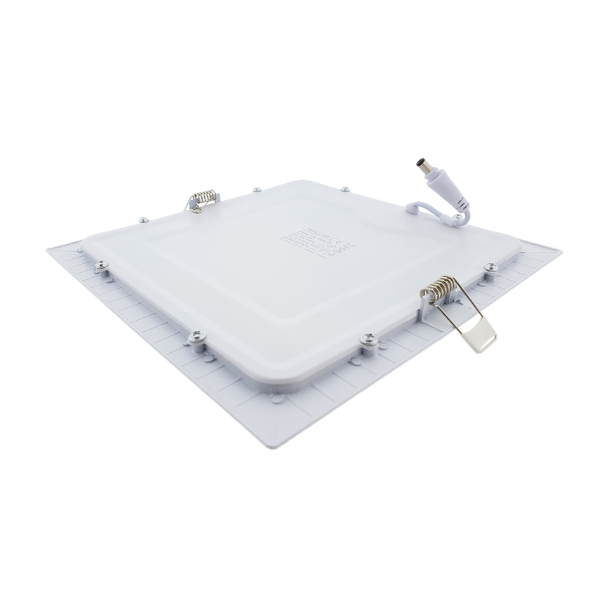 LED Hang plafondverlichting SQUARE LED/18W/230V 6500K 22x22 cm wit