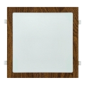 LED Hang plafondverlichting SQUARE LED/24W/230V 4200K 29,2x29,2 cm bruin